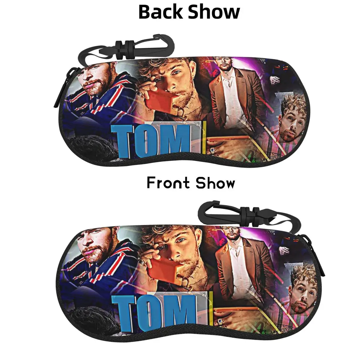

Tom Grennan Shell Glasses Case Protective Sunglasses Box Women Men Soft Eyeglasses Bag Pouch