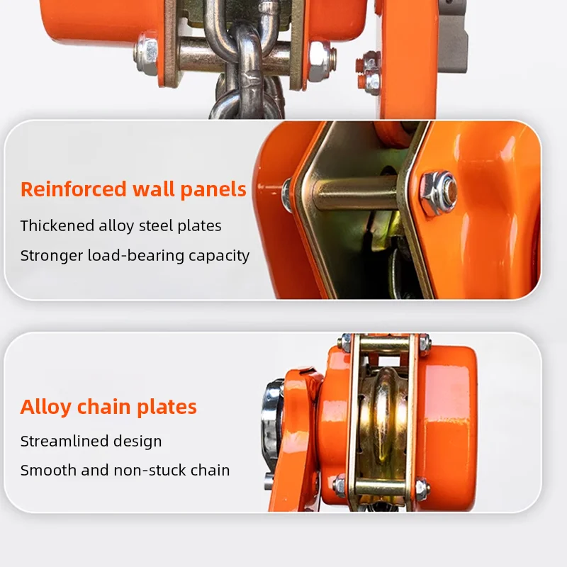 0.75 Ton/1.5 Ton/2 Ton Manual Ratchet Lever Hoist Hand Chain Coist Pulley Block Wire Rope Tensioner Lifting Fastening Tool