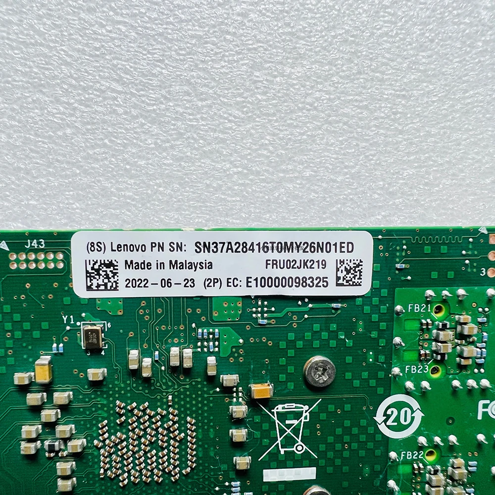 

02JK219 For Intel E810-XVDA2 25G dual port 10G fiber optic network card supporting RDMA