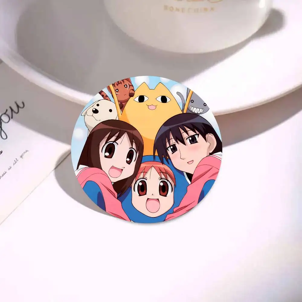 Azumanga Daioh أنيمي شارات شارة مستديرة صفيح عملة بروش الملابس على ظهره اكسسوارات التلبيب دبوس