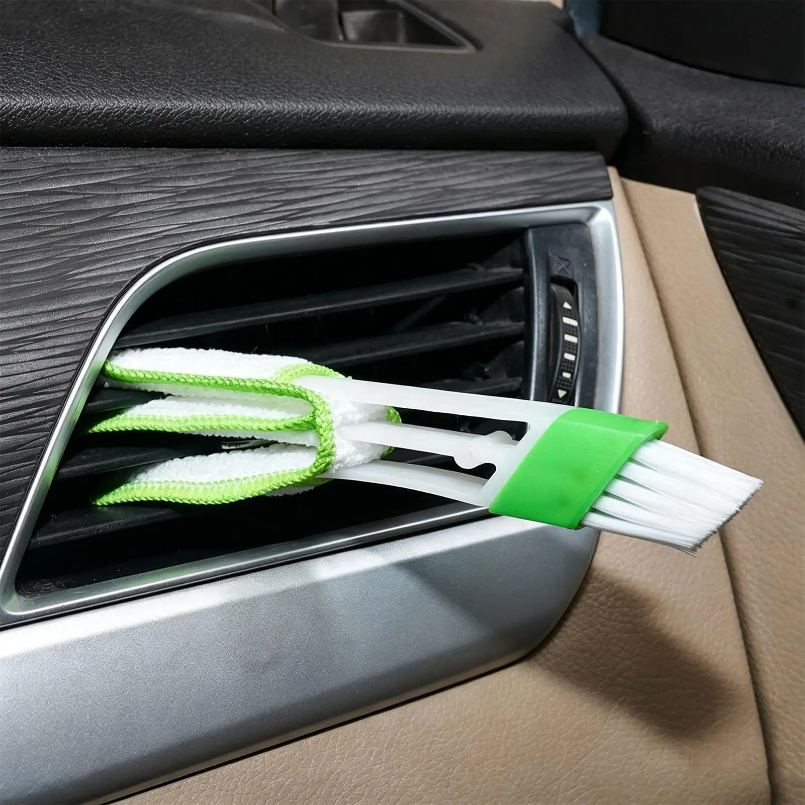 Outil de nettoyage des sorties d'air conditionné de voiture, brosse à poussière multi-usages, accessoires de voiture, brosse de nettoyage multi-usages pour l'intérieur