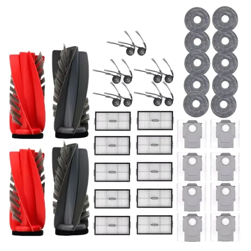 

Комплект аксессуаров ABUS-Accessories 42 шт. для робота-пылесоса Saros 10R/G20S: основная роликовая щетка, боковые щетки, фильтры, салфетки для влажной уборки, мешки для сбора пыли