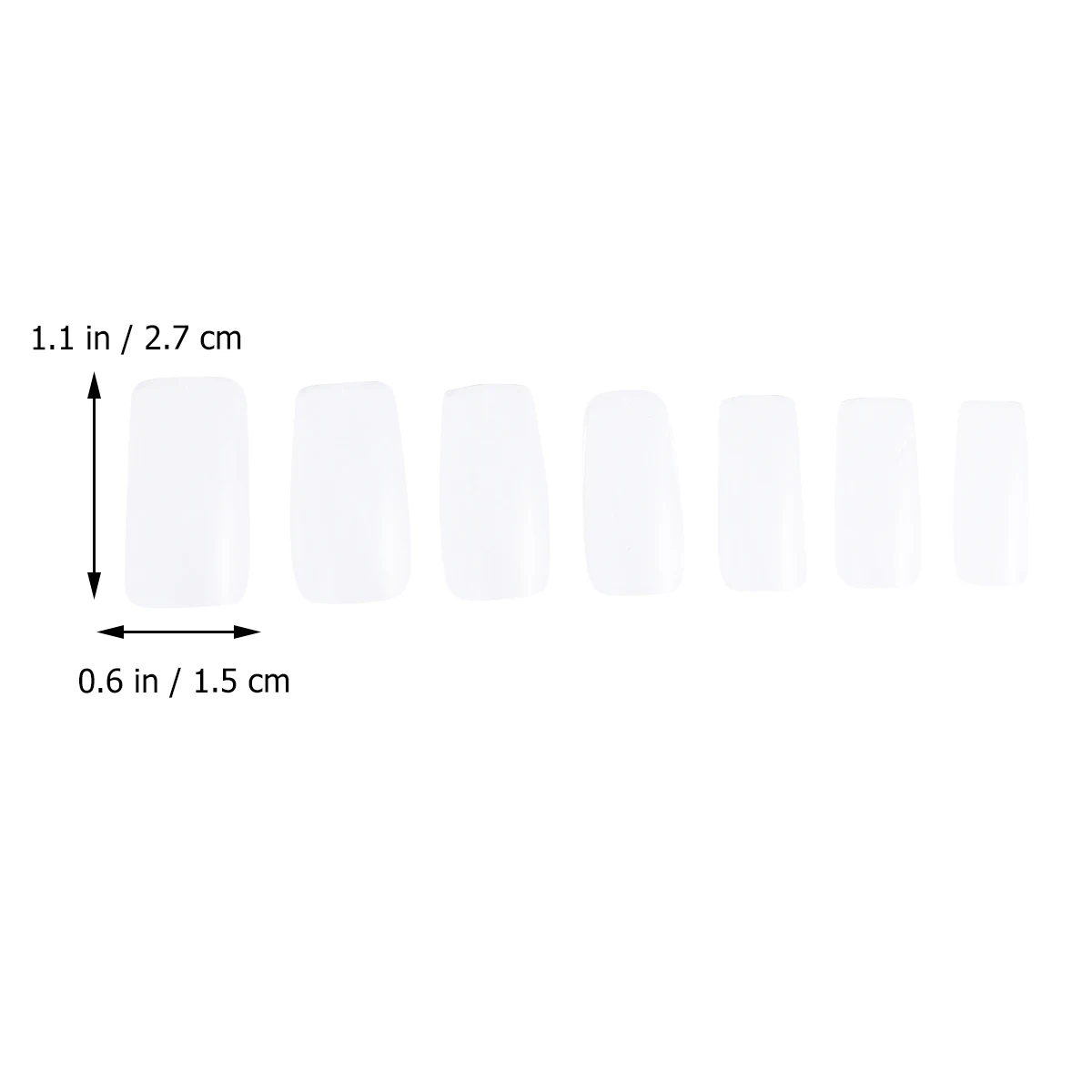 

350Pcs Stylish Nail Sticker Transparent False Nails Full Cover Dish Unique Art Fake Nail Patch For All Occasions
