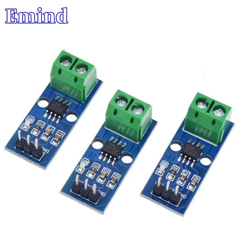 

3/10/20/50/100Pcs 5A/20A/30A Range ACS712 Module Current Sensor Module ACS712ELC Chip Onboard Power Indicator