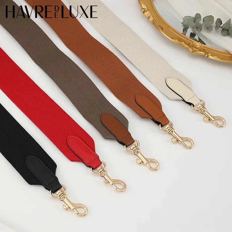Wide shoulder strap canvas pattern replacement extended crossbody adjustable stripe strap bag accessories