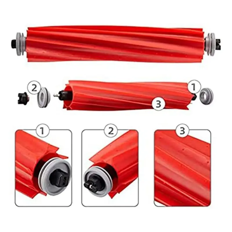 BHBL لـ Max، Max+، T8، كيس الغبار، فرشاة جانبية رئيسية، ممسحة قماش، قطع غيار المكنسة الكهربائية الروبوتية، أسود