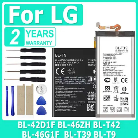 BL-46G1F BL-46ZH BL-T42 Battery For LG Google Nexus 5 K10 G5 V50 G7 ThinQ Version K20 Plus TP260 K425 K428 K430H AS330 VS987