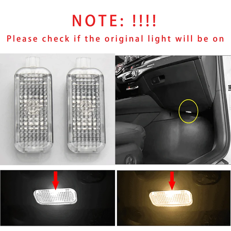 LED Colorful Footwell Lights For Audi A3 8V A4 B8 B9 A5 F5 A6 C8 A7 A8 D5 Q5 FY Q7 4M Sline Quattro Footlights Atmosphere Lamps