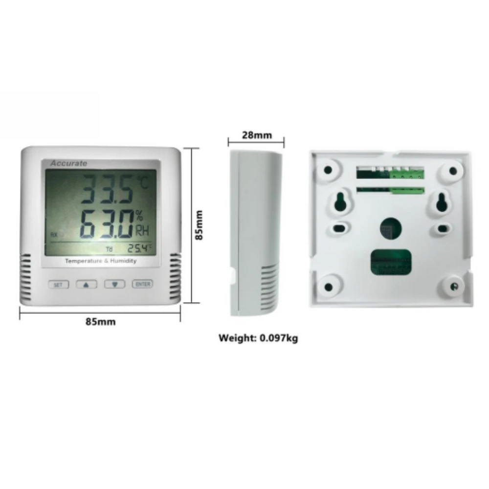 Vehicle Digital Temperature and Humidity Transmitter RS232 Industrial Temperature and Humidity Sensor Environmental Sensors