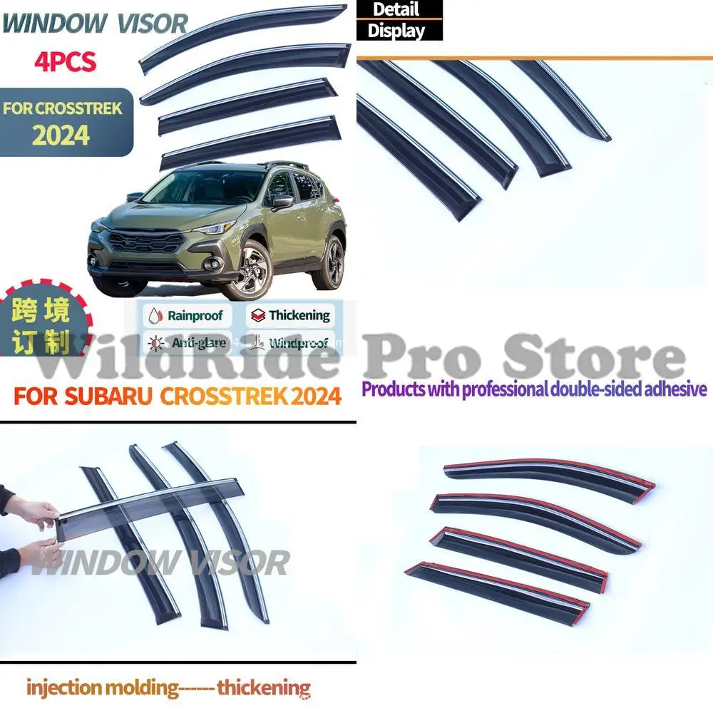 

1 set For Subaru Crosstrek 2024+ Window Visors Car Side Window Rain Deflectors