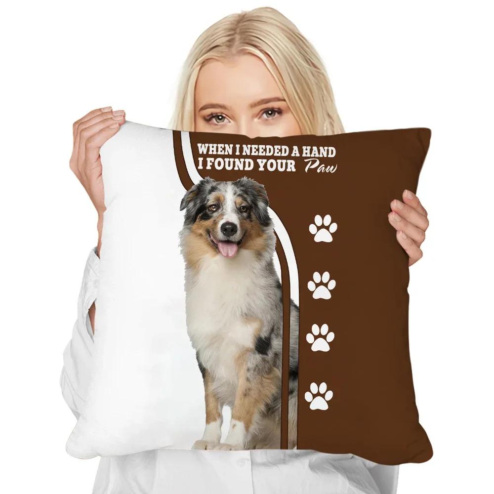 CLOOCL Fashion Animals Pillow Case Meteorite Border Shepherd 3D Print Cushion Cover Zip Pillow Cover for Bed Home Decor 45x45cm