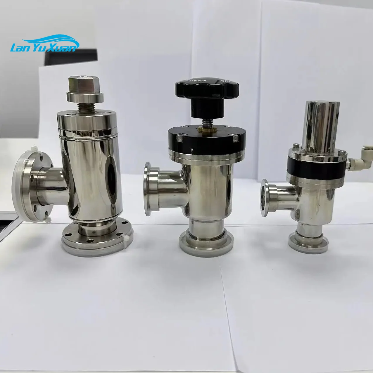 High Quality Manual Angle Valve with Bellow for High Vacuum Application Vacuum Angle Valve