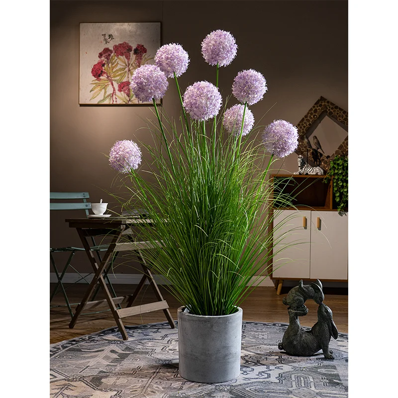Artificial hydrangea tree, indoor artificial plant, large artificial tree with pot