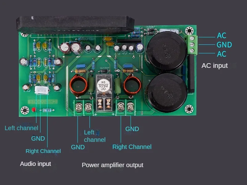 HIFI Sanyo Thick Film STK4204MK2 100W Digital Power Amplifier Board 50W*2 Stereo Audio Amplifier Moudle AC28-38V