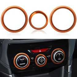 Anneau extérieur décoratif de bouton de commutateur de climatisation de voiture, Subaru Forester 2019 2020 2021 2022 2023 Subaru Crosstrek XV Subaru Impreza 2018-2023