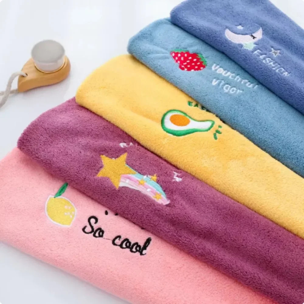 1pc Quickly Dry Hair Hat Super Absorbent Soft Bathroom Women Head Towels Girls Cute Hair Towel Hair Dry Wrap Bonnets image 4