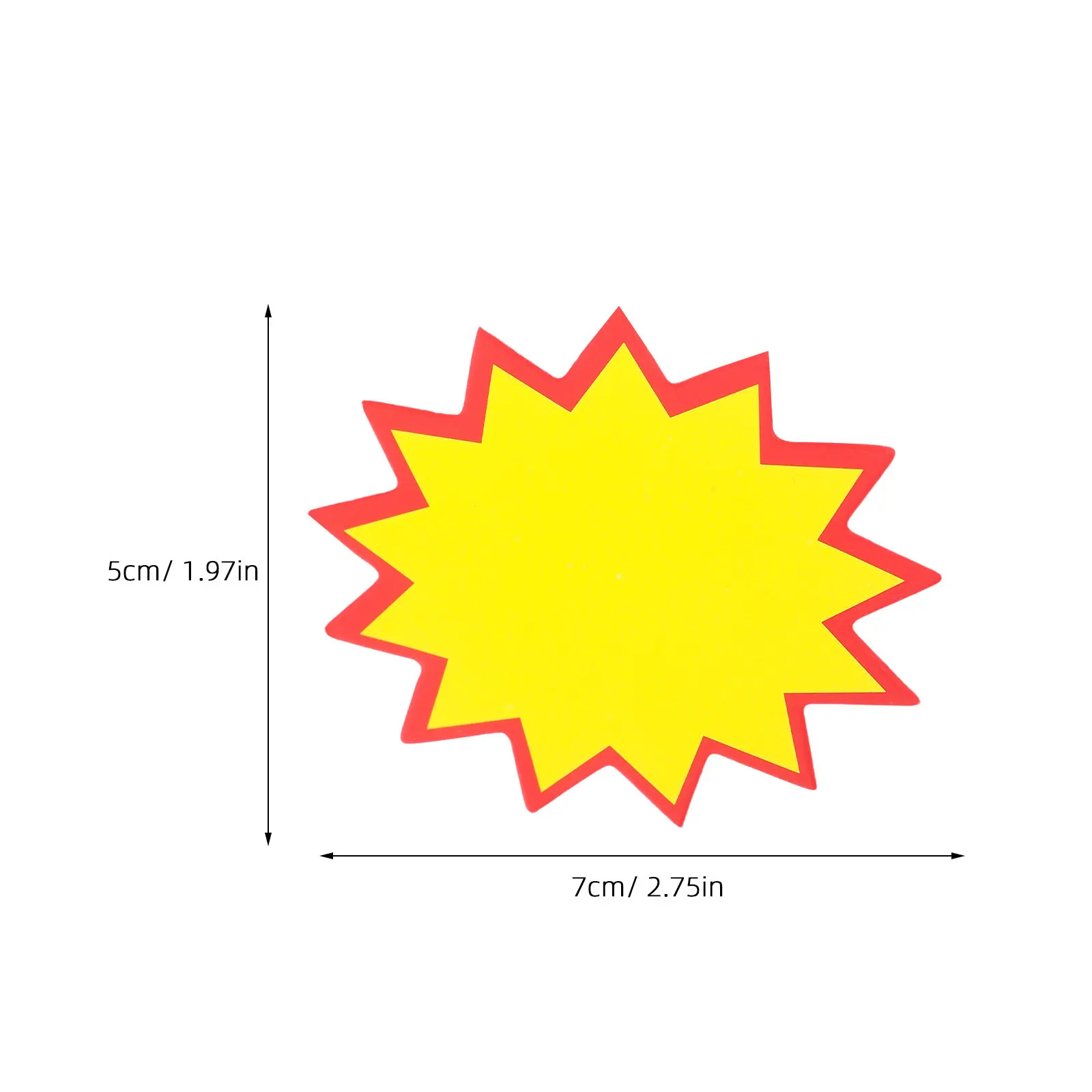 100Pcs Supermarket Price Tags Retail Sale Signs Blank Price Labels for Shopping Malls Bookstores Fruit Vegetable Pricing Clear