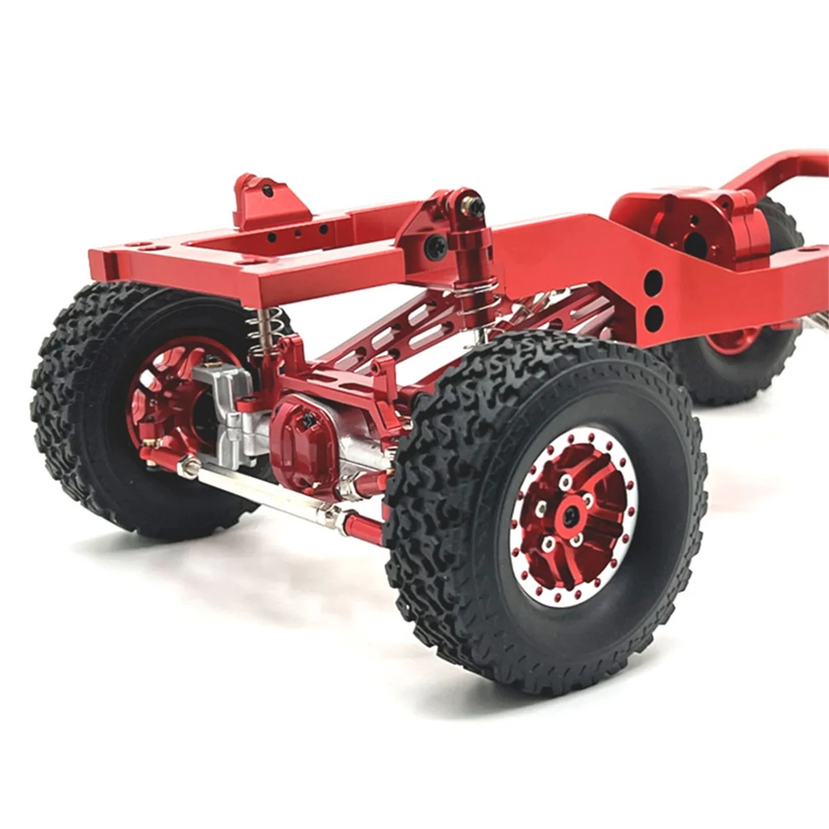 For MN 1/12 MN82 LC79 RC Car Spare Parts Metal Upgrade Carframe Modification Chassis Frame Kit Red