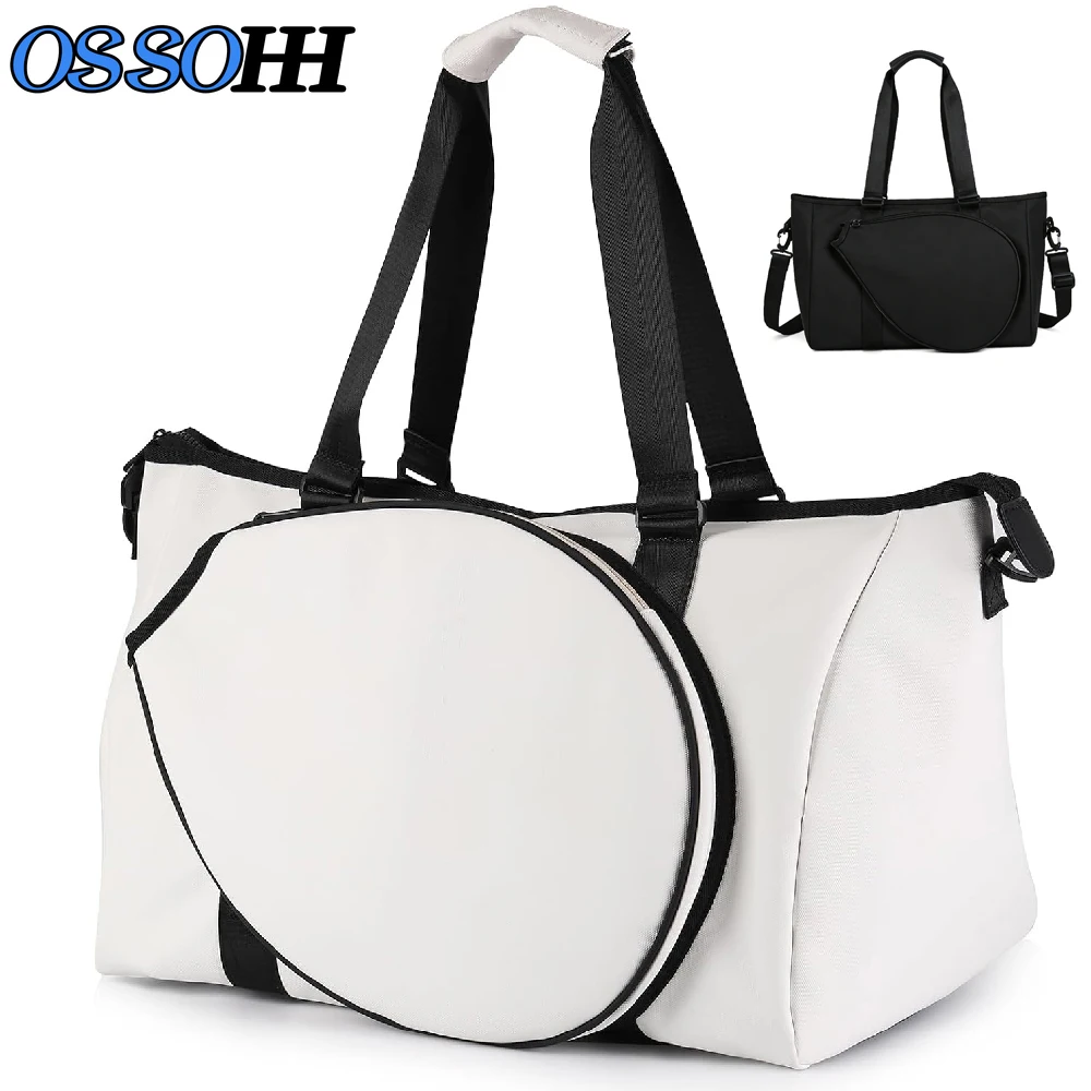 

1PCS Tennis Gym Bag for Women, Tennis Bag Holds 2 Rackets with Shoe Compartment & Wet Pocket, Sports Duffle Bags