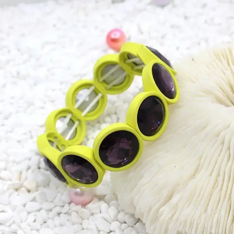 بوهو الفاخرة الشرير الصداقة المينا سوار السيدات اكسسوارات بنات هدايا مطاطا الخرز سوار Charm iras مجوهرات