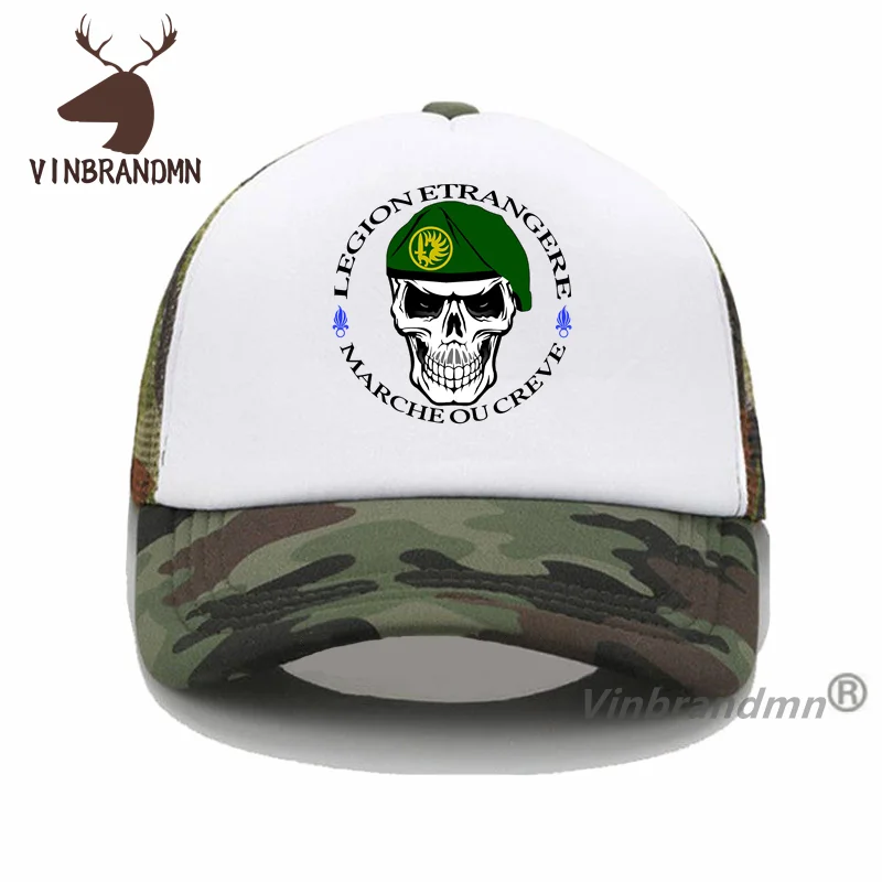 French Foreign Legion Symbol Baseball Caps for Unisex France Légion étrangère Logo Fishing Hats New Summer Fashion Leisure Hat