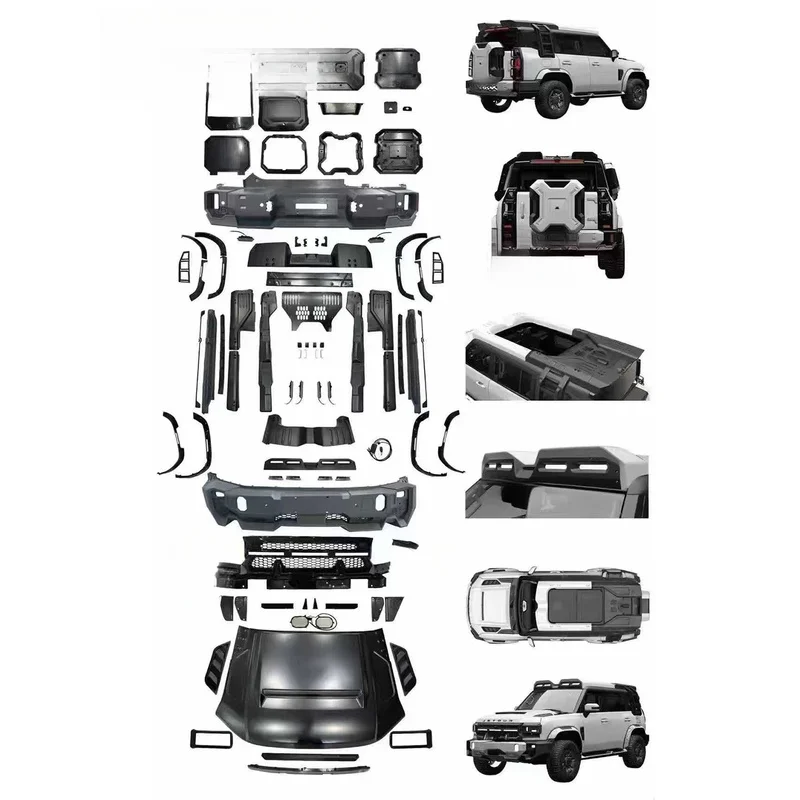 High Quality Screw-on Off-road Vehicle Exterior Body Kit Bumper Grille Hood Fender Flares Modification Accessories