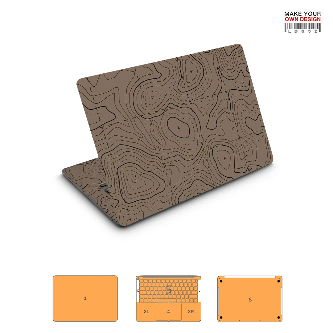 Full Cover Wrap Vinyl Decal for MacBook Pro & Air 13/14/15/16 (M1 M2 M3 M4 M5) Full Cover Protective Sticker