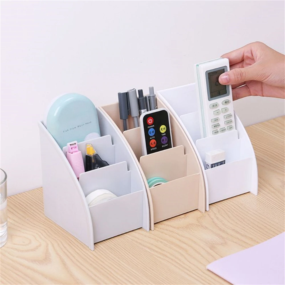 1/2/3PCS Plastic TV Remote Control Storage Holder Mobile Phone Holder Stand Washable Home Office Storage Boxes Desktop Storage