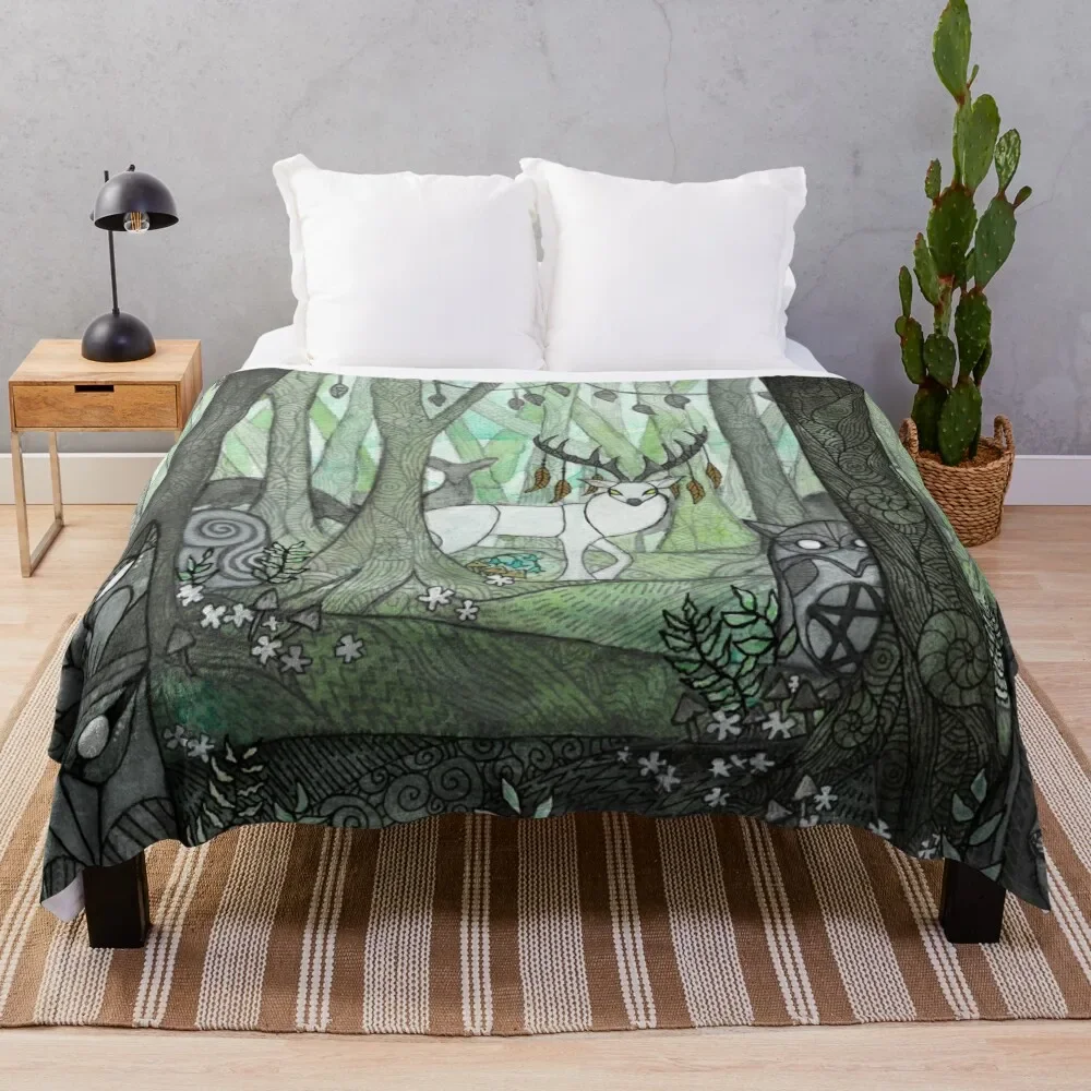 

The Echo of an Ancient Soul Throw Blanket Versatile Cozy Throw Blanket for All Occasions