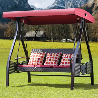 Outdoor swing balcony outdoor wrought iron sofa adult courtyard rocking chair