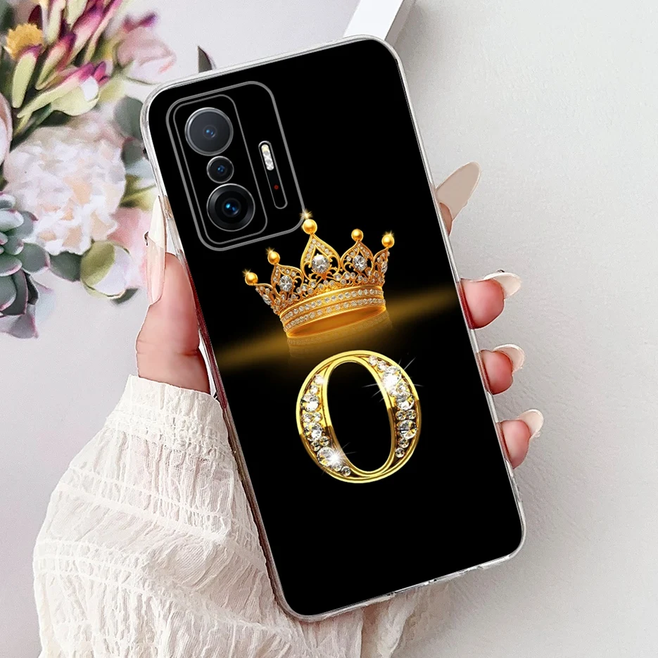 For Xiaomi 11T Pro Cute Crown Letters Cover Clear Silicone Soft Slim Phone Case For Xiaomi Mi 11T Pro Mi11T 5G Back Cover Fundas