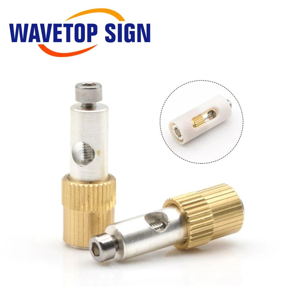 High Quality Brass Joint Inner Dia.5mm 6mm Electrode End Chuck For Xenon Krypton Lamp 1064nm for Laser Welding Cutting Machine