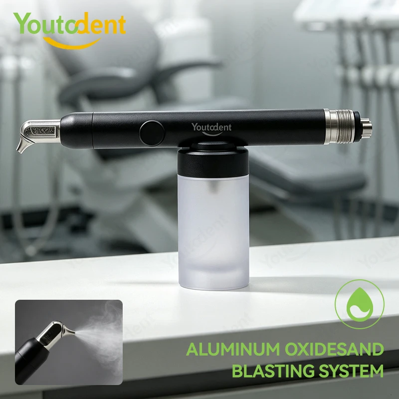 Dental Abrasive Sandblasting Machine Dental Aluminum Oxide Microblaster Air Polisher Air Abrasion System with Spray