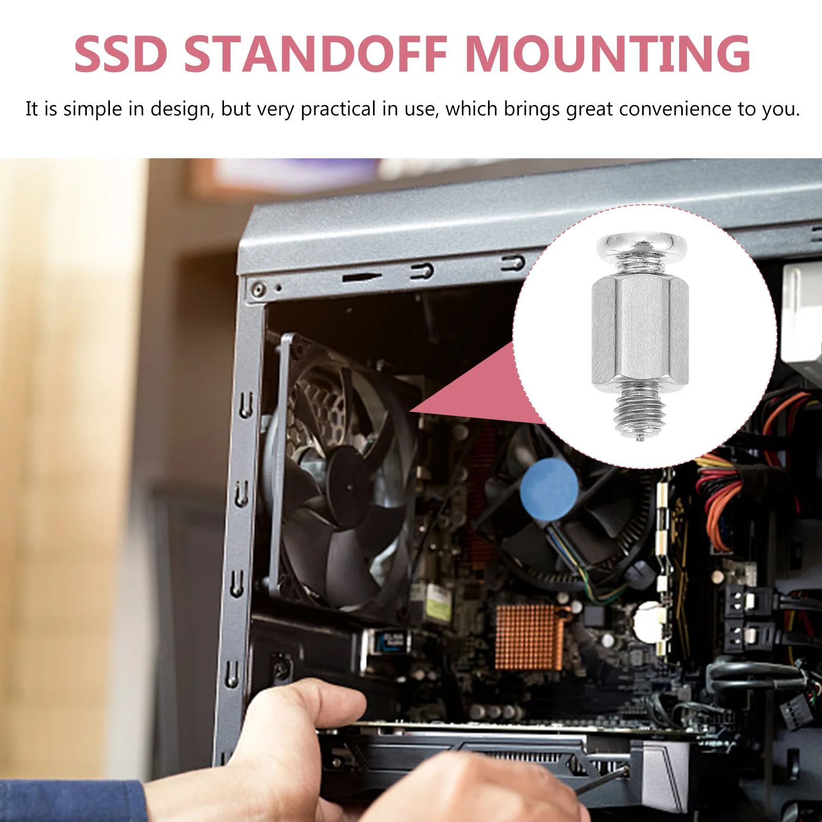 

20pcs Hex Head Screws M2 SSD Mounting Durable Anti Rust Suitable Laptop Desktop Motherboard Hardware Kit Fasteners