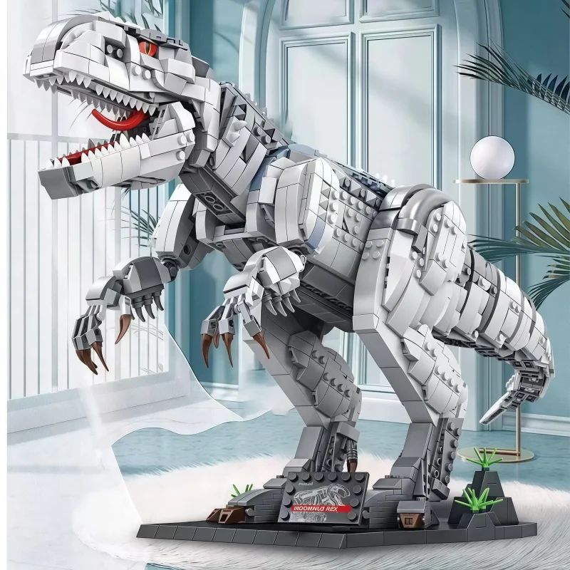 

Jurassic World Rampage T-Rex Building Block Set, Large Movable Dinosaur Model Kit, ABS Plastic Collectible Toy, Suitable for Adu