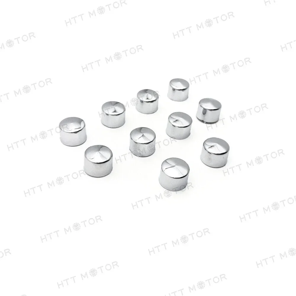 10x 3/8 "Kit Gaun Penutup Tutup Baut Soket Allen untuk Harley Davidson Misc Perangkat Keras ABS Plastik Suku Cadang Sepeda Motor Aftermarket