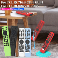 For TCL RC923A/RC813A Silicone Remote Control Case with Lanyard Remote Control Protect Case Television RC Shell TV Supplies Tool