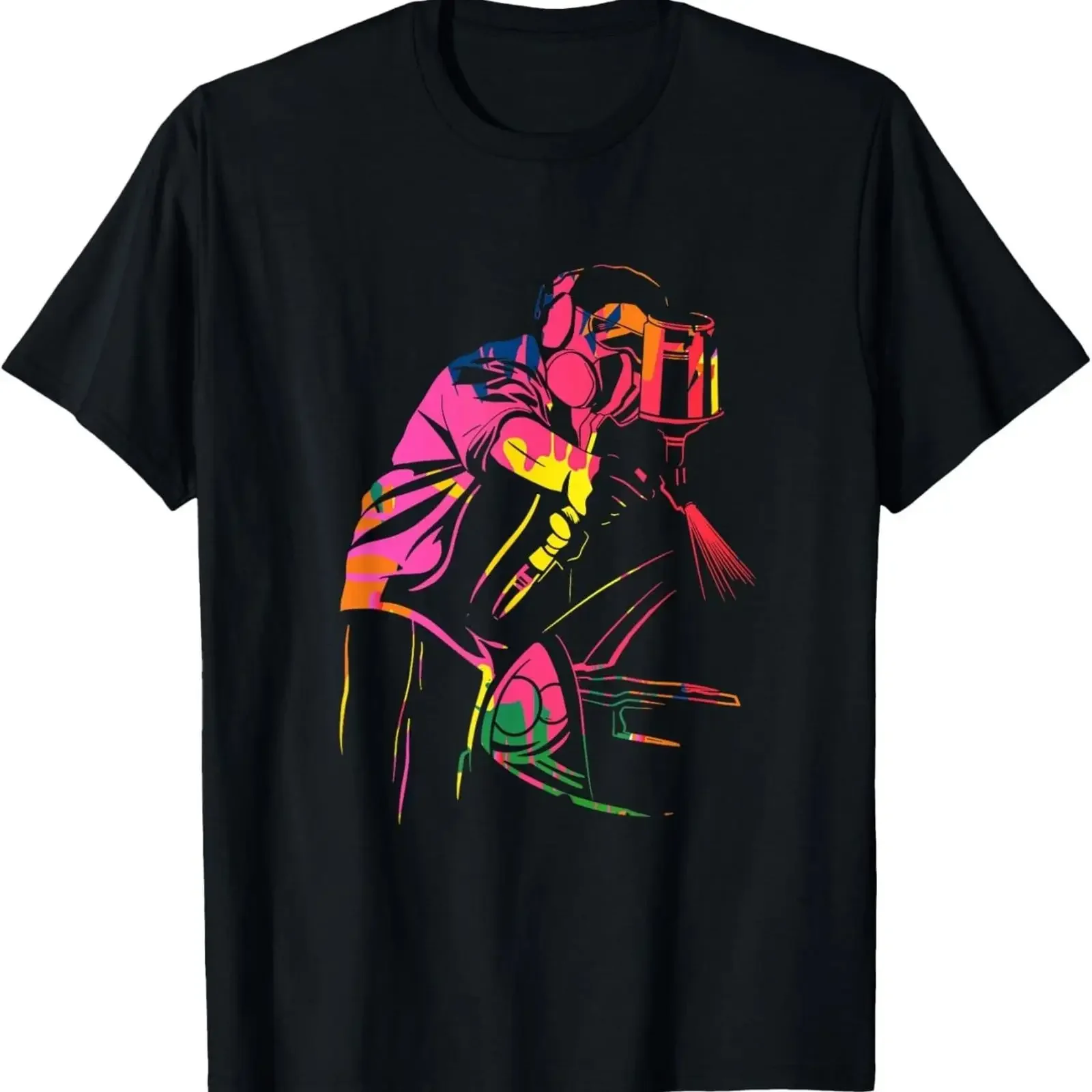 Car Painter Abstract Auto Body Autobody Technician T Shirt vintage Washed Slightly Stretched Soft graphic Casual Stylish