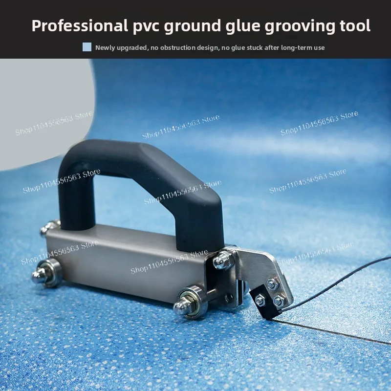 سكين الشق PVC، سكين دفع عجلة دليل البناء الجلدي للأرضيات الرياضية، سكين الشق اليدوي، أرضية بلاستيكية، المثبت