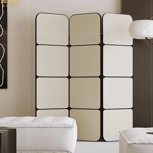 Hotel restaurant aluminum alloy screen partition living room folding mobile