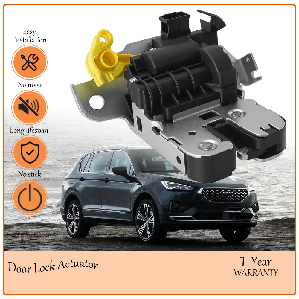 Rugged-Forged Rear Boot Trunk Lock Actuator,Fit Seat Tarraco 2019-2023,Electric Suction Tailgate Lock,oem 5NA827506,5TA827506D