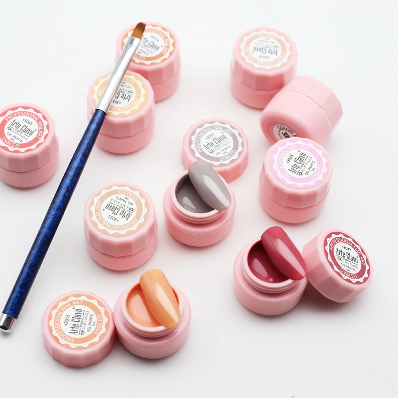 アルテクラボ ペイントジェル 72色 5ml プロ用ネイルペイント カラージェルポリッシュ ネイルアート UVジェル ラッカー ジェル トップコート マニキュア