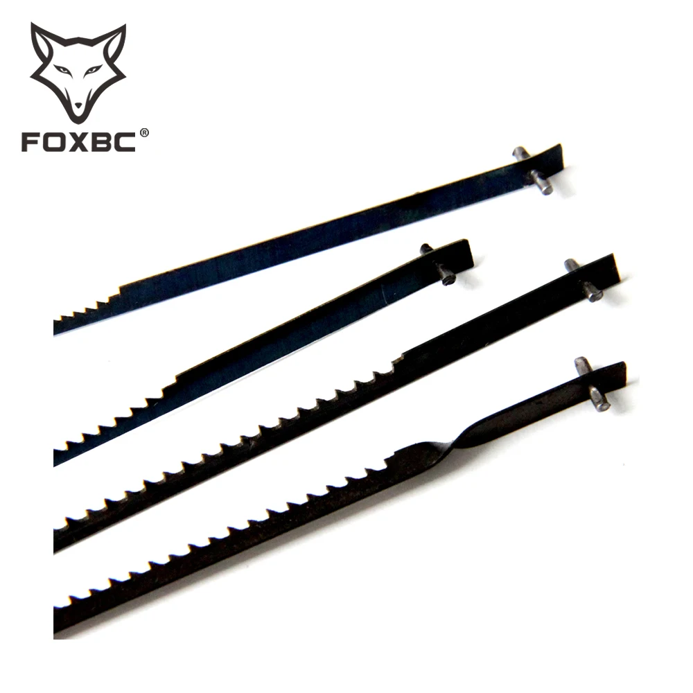 FOXBC 105 mm 4-Inch Scroll Saw Blade Pin End for Dremel Moto-Saw MS20 MS20-01 MS51-01 MS52-01 MS53-01 15/18/24 TPI 48 Pack