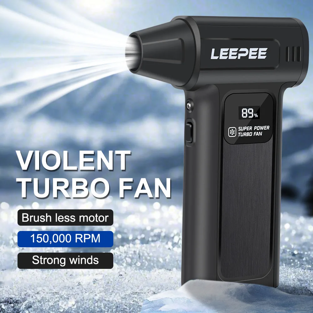 

Car Accessories Cleaning Blower Tools Electric Air Duster Turbo Jet Fan Blowing Snow 150000RPM Violent Hair Dryer M9 2025 New