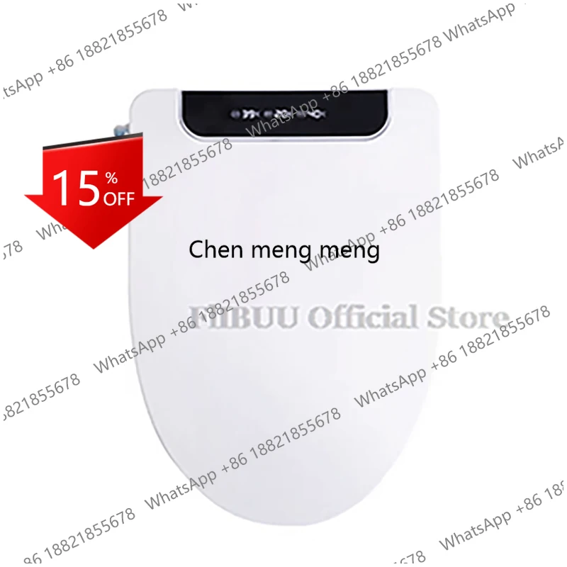 X173 Elongated Smart Bidet Toilet Seat Cover Warm Water Heated Seat Soft Close Toilet Lid Warm Air Dryer Night Light Rear Front