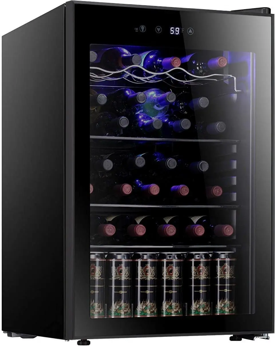 Antarctic Star 36 Bottle Wine Cooler/Cabinet BeverageRefrigerator Cellar Beer Soda  Fridge  Operation Compressor