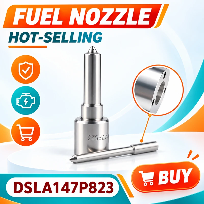 Flat Head White Needle Diesel Fuel Spray Nozzle DSLA147P823 Fuel Atomization Component For Engine Injection System LJ1342