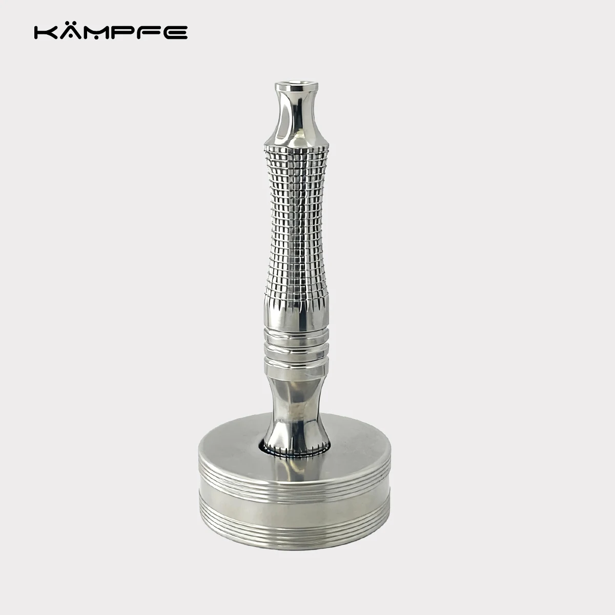 KAMPFE 316L Stainless Steel Safety Razor Handle CNC Machined Polished Non-Slip Replacement Handle Shaving