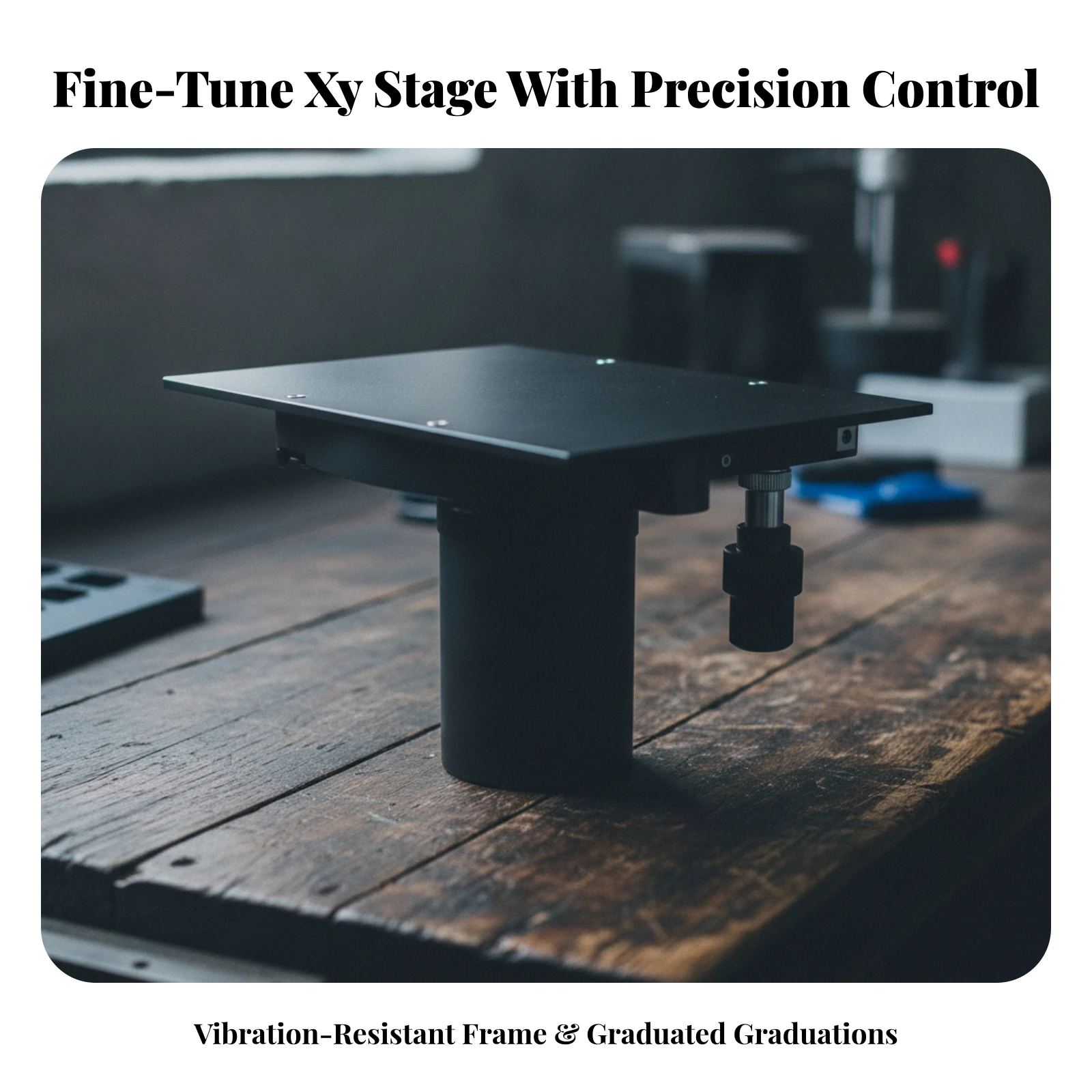 XY Movable Positioning Platform Adjustable Manual XY Microscope Stage Accurate Repeatable Positioning for Microscopists