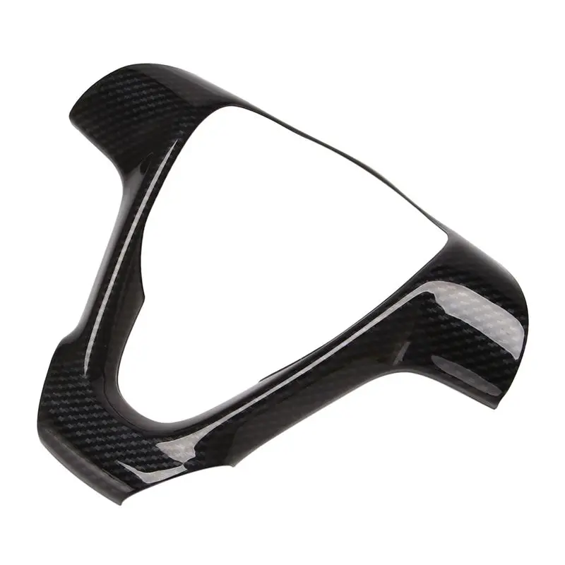 Carbon Fiber Car Steering Wheel Frame Decorative Sticker Accessories For Mercedes Benz Smart Fortwo 451 2009-2014 view 4